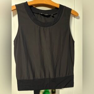 Athleta Black Ribbed Hem Performance Tank - Size M